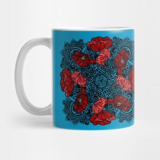 Triskele Poppies Mug